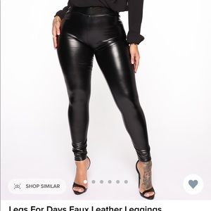 Fashion nova leather leggings BRAND NEW